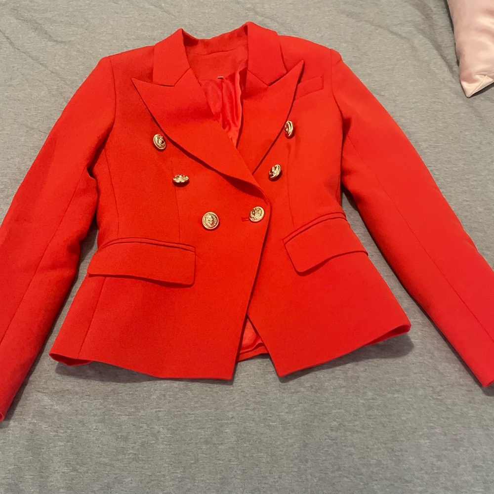 Red blazer